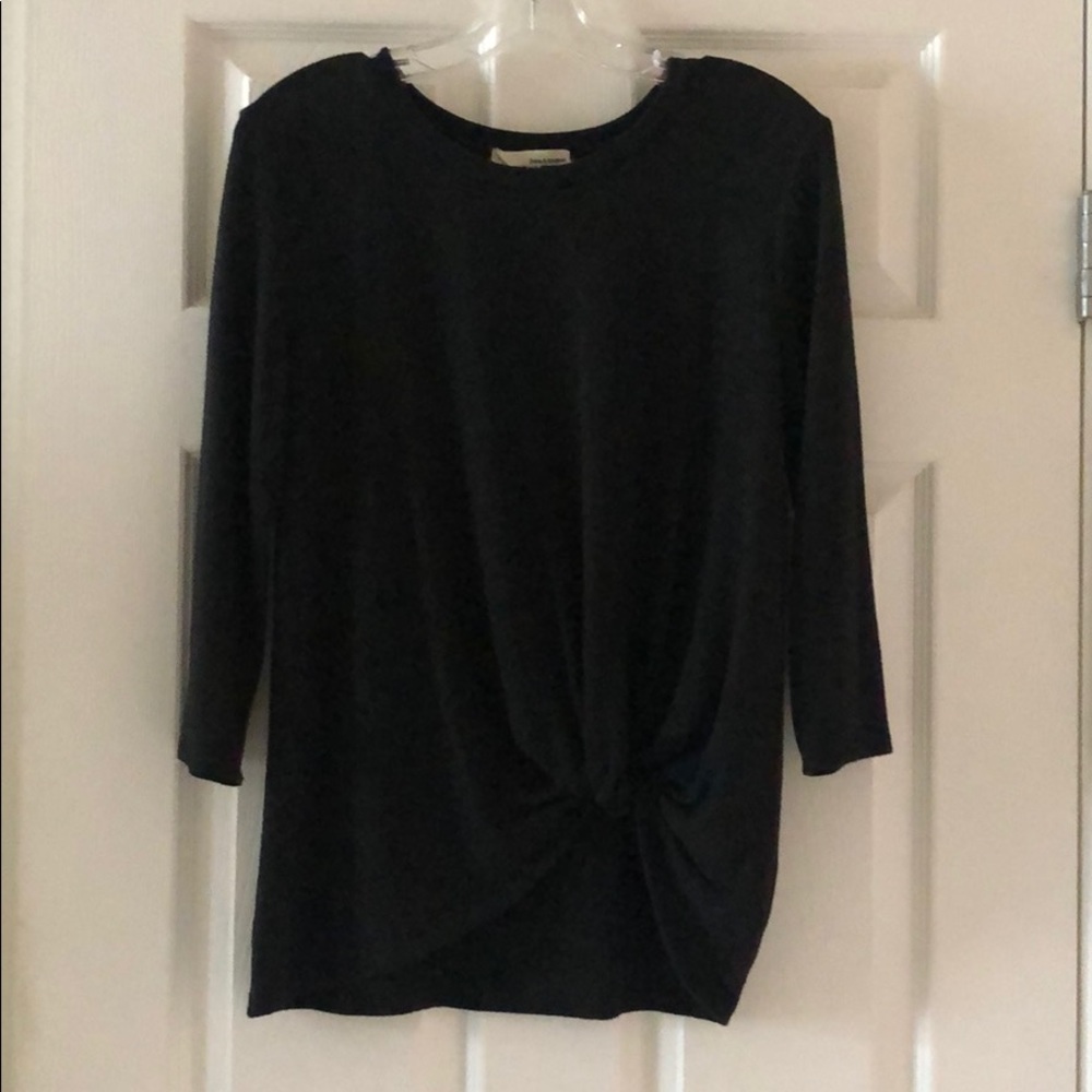 Front Knot Tie Sweater by June & Hudson